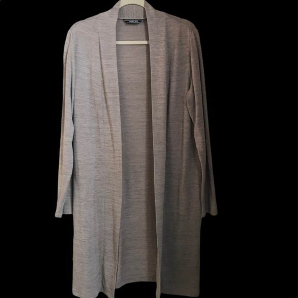 Lands End Open Front Duster Cardigan, Size Large